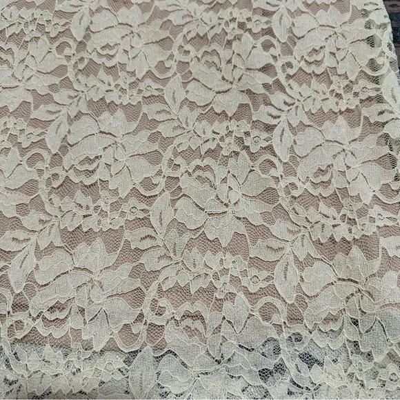 NWT Skies are Blue• Cream and nude lace midi skirt size extra small XS NEW - Picture 10 of 14